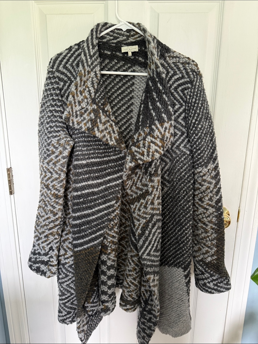 Lucky Brand Open Front Wool Cardigan